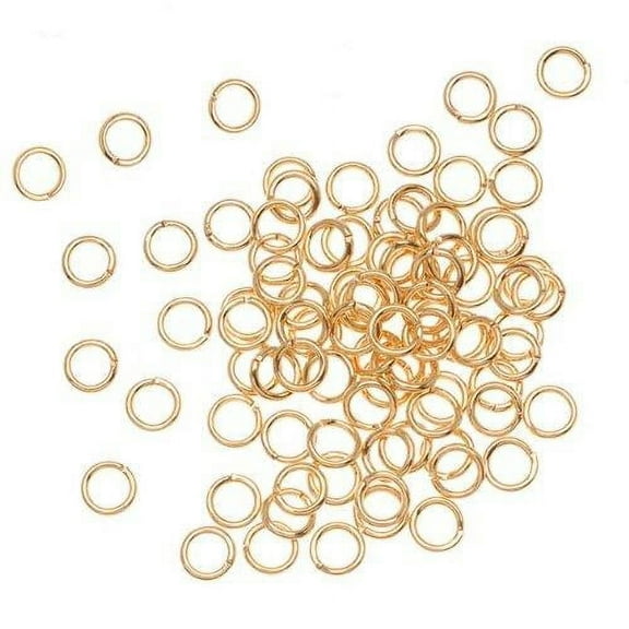 Beauticom Gold Plated Open Jump Rings