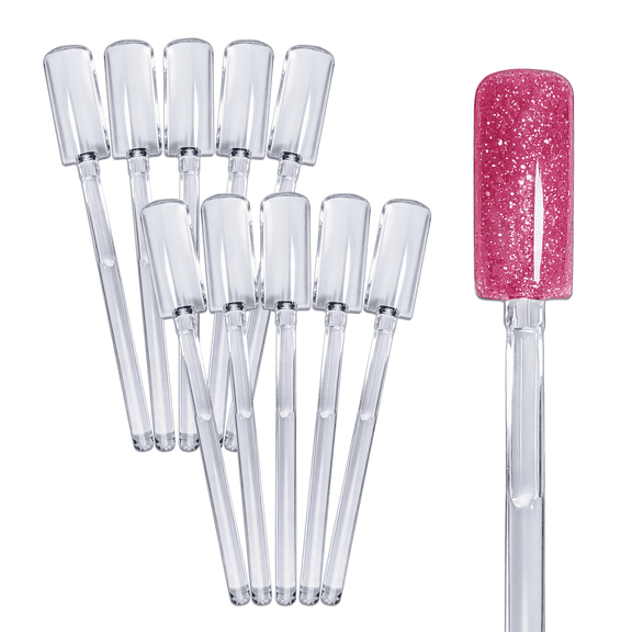 Beauticom High Quality Acrylic Nail Art Stick Display - 100pcs - Clear