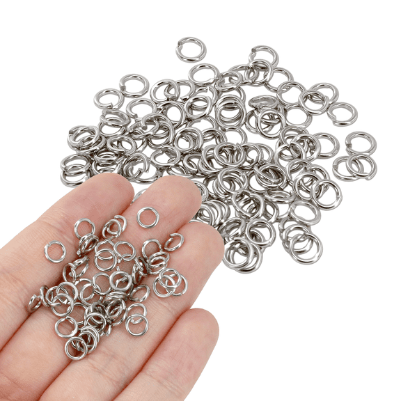 Beauticom Silver Plated Open Jump Rings