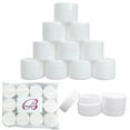 thumbnail image 1 of Beauticom White 12 Pieces High Quality 7G/7ML (0.25 oz) Thick Plastic Container Jar With Foam Lined Lid for Lotion, Cream, and Skin Care Samples, 1 of 9