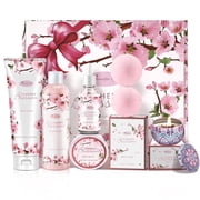 Beautifier Life Cherry Blossom Scented Bath & Body 7 Piece Spa Gift Set