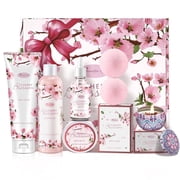 Beautifier Life Cherry Blossom Scented Bath & Body 7 Piece Spa Gift Set