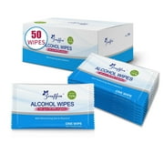 Beautifier Life Travel Wipes,75% Alcohol Individually Wrapped Wipes,Aloe Scent for Unisex,50 Pcs