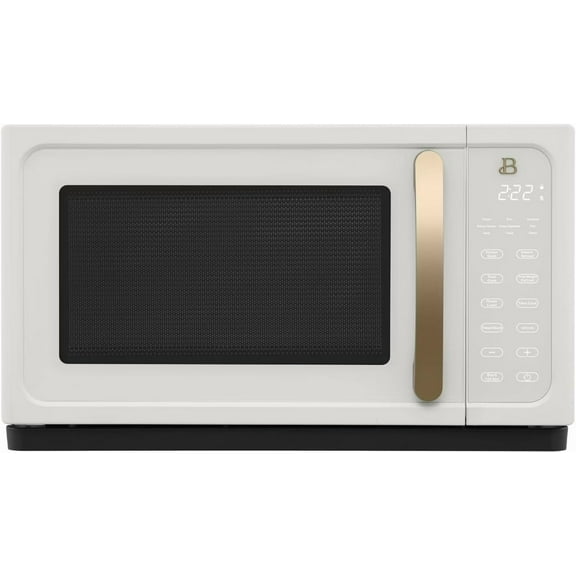 Beautiful 1.1 Cu Ft 1000W Sensor Microwave Oven  Compact Countertop with Smart Sensor Cooking, 10 Power Levels & Easy Clean Interior  Perfect for Quick Meals, Office & Holiday Hosting