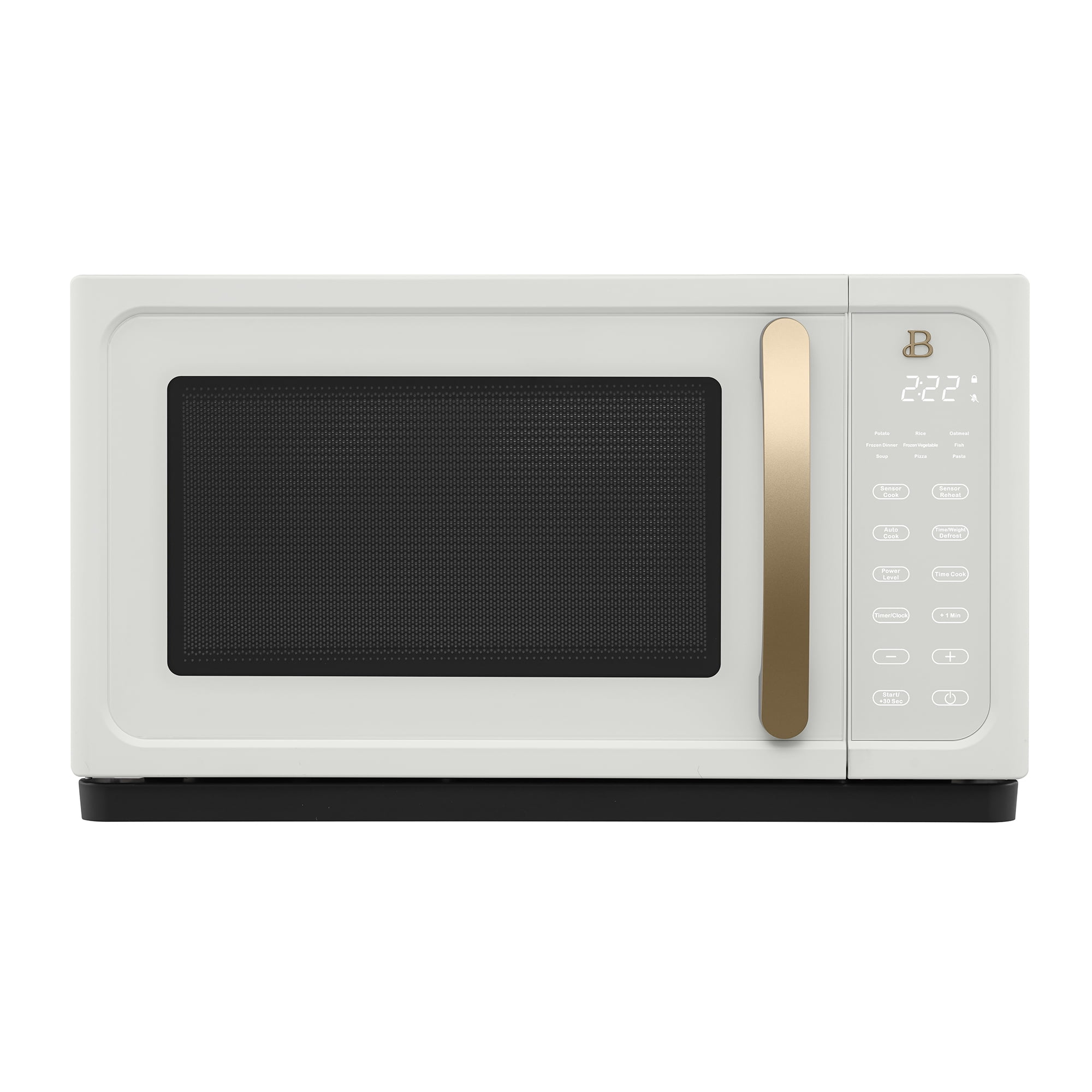 Beautiful 1.1 Cu ft 1000 Watt, Sensor Microwave Oven, White Icing by Drew Barrymore, New