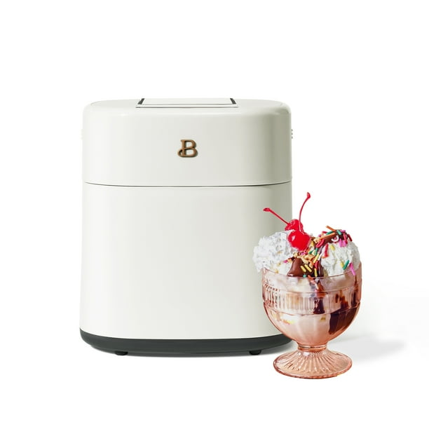 Beautiful 1.5QT Ice Cream Maker with Touch Activated Display, White