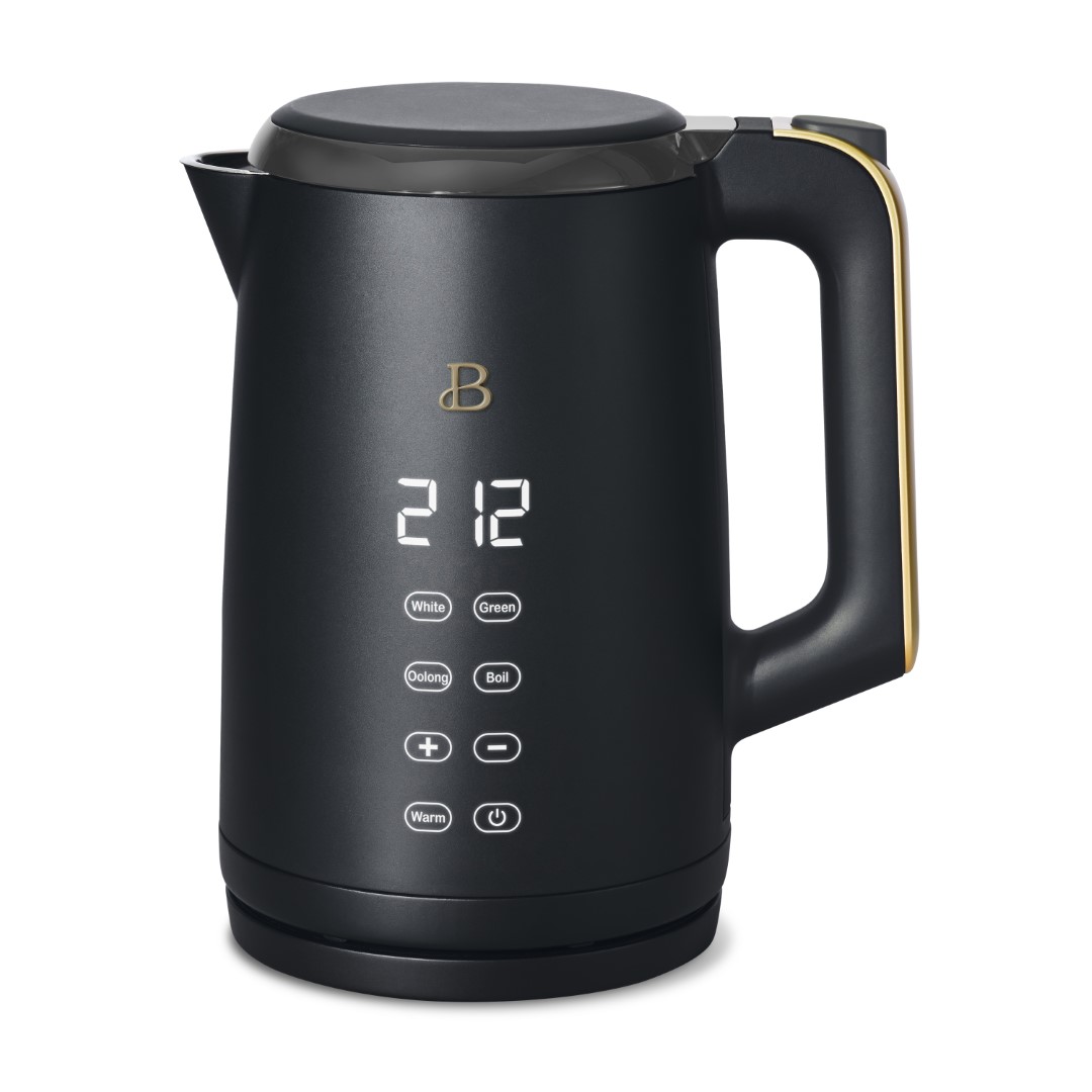 Beautiful 1.7l One-Touch Electric Kettle, Black Sesame by Drew Barrymore, Size: 1.7 Large