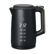 Beautiful 1.7-Liter Electric Kettle 1500 W with One-Touch Activation, Black Sesame by Drew Barrymore