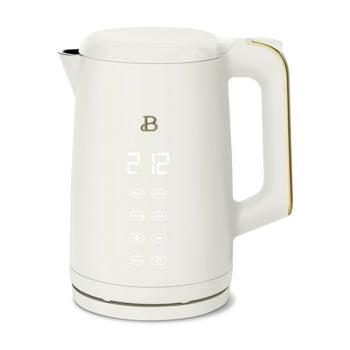 Beautiful 1.7-Liter Electric Kettle 1500 W with One-Touch Activation, White Icing by Drew Barrymore
