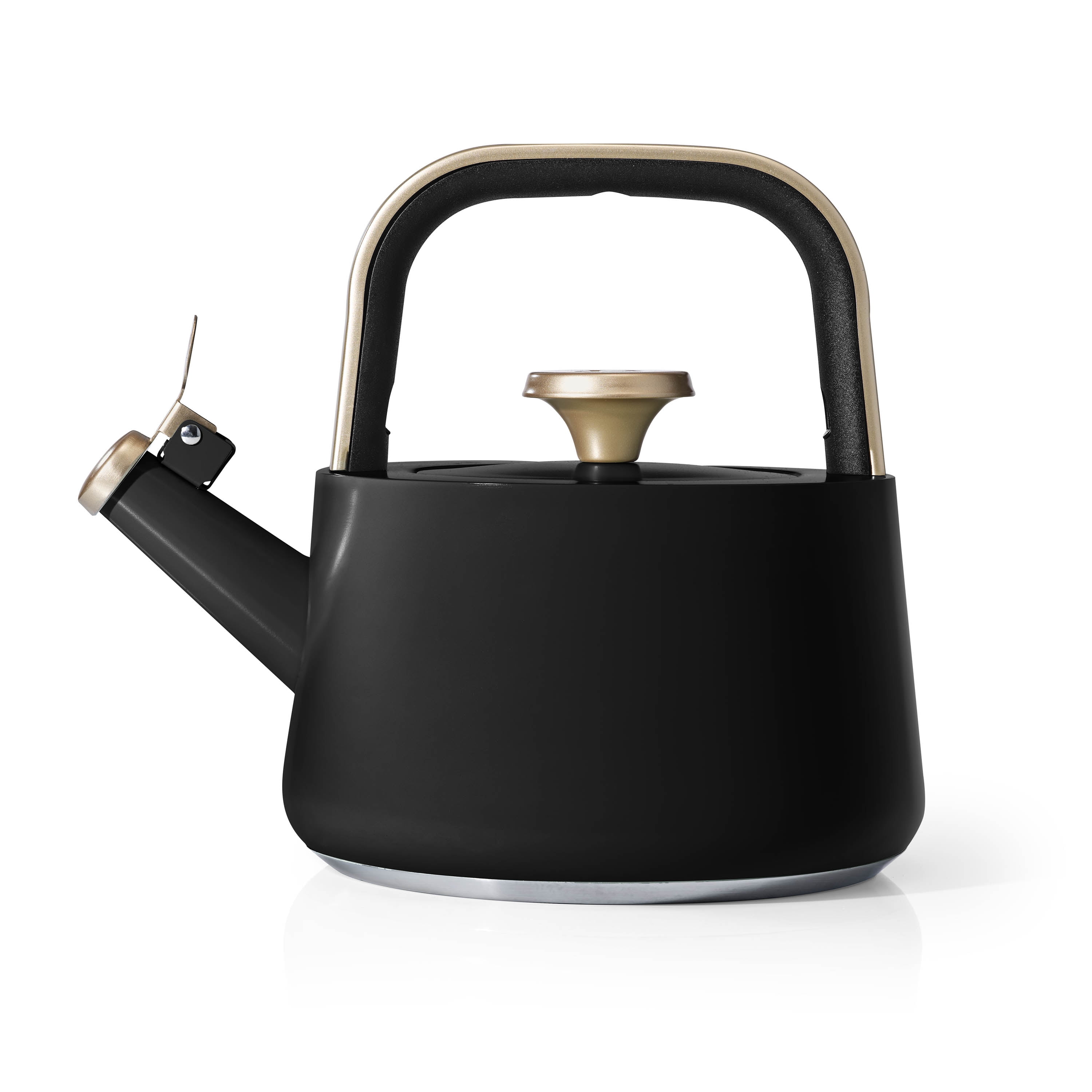Beautiful 1.8L Ceramic Non-Stick Stovetop Tea Kettle, Black Sesame by Drew Barrymore - Walmart.com