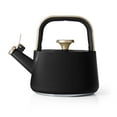 Beautiful 1.8L Ceramic NonStick Stovetop Tea Kettle, Black Sesame by Drew Barrymore