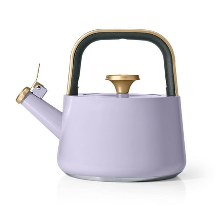 Beautiful 1.8L Ceramic Non-Stick Stovetop Tea Kettle, Lavender by Drew Barrymore