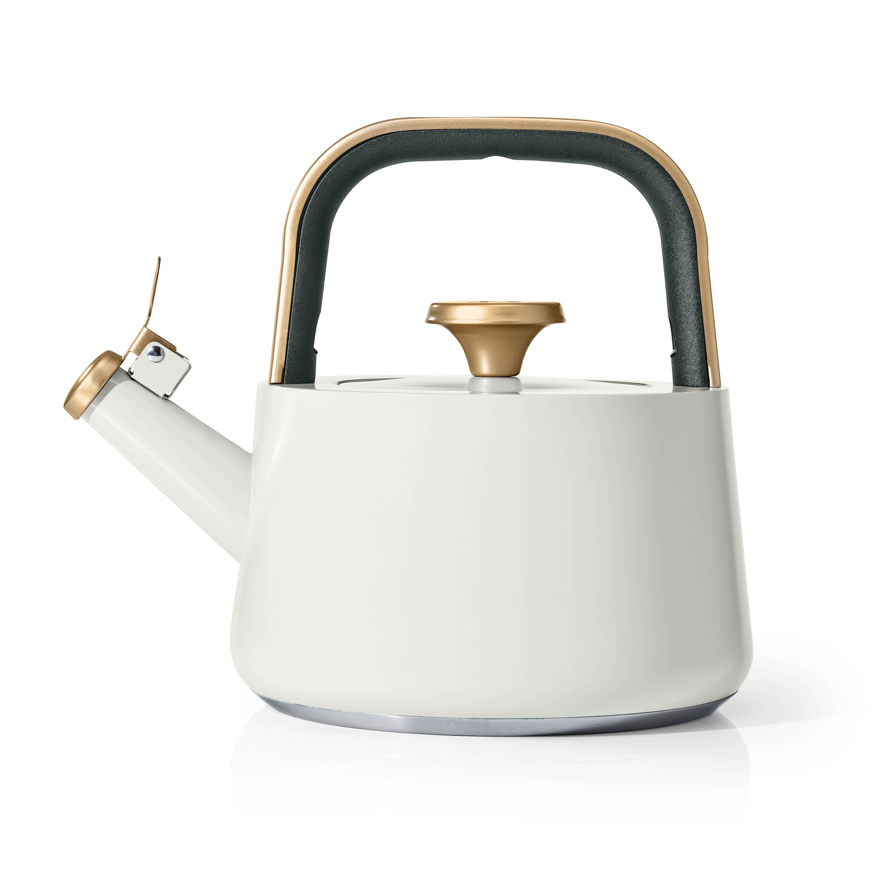 Beautiful 1.8L Ceramic Non-Stick Stovetop Tea Kettle, White Icing by ...