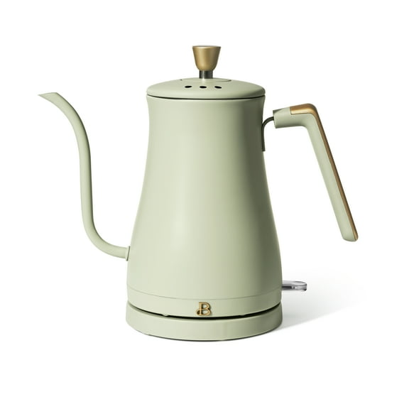 Beautiful 1-Liter Electric Gooseneck Kettle 1200 W, Sage Green by Drew Barrymore