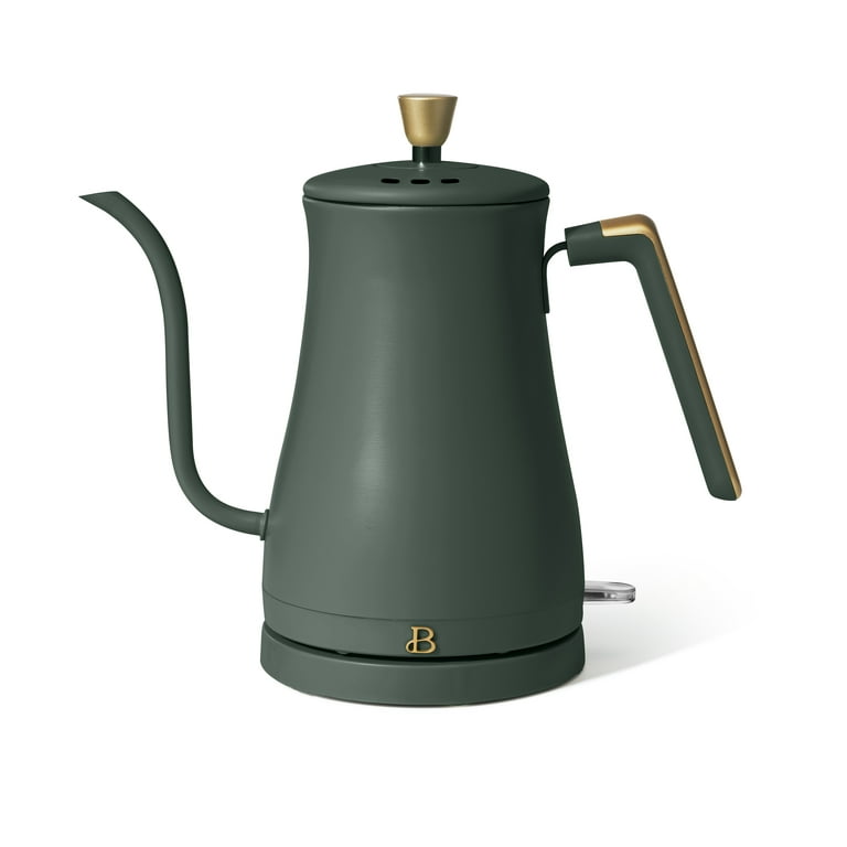 Beautiful 1.7L One-Touch Electric Kettle, Sage Green by Drew Barrymore