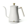 thumbnail interactive-video image 1 of Beautiful 1-Liter Electric Gooseneck Kettle 1200 W, White Icing by Drew Barrymore, 1 of 13