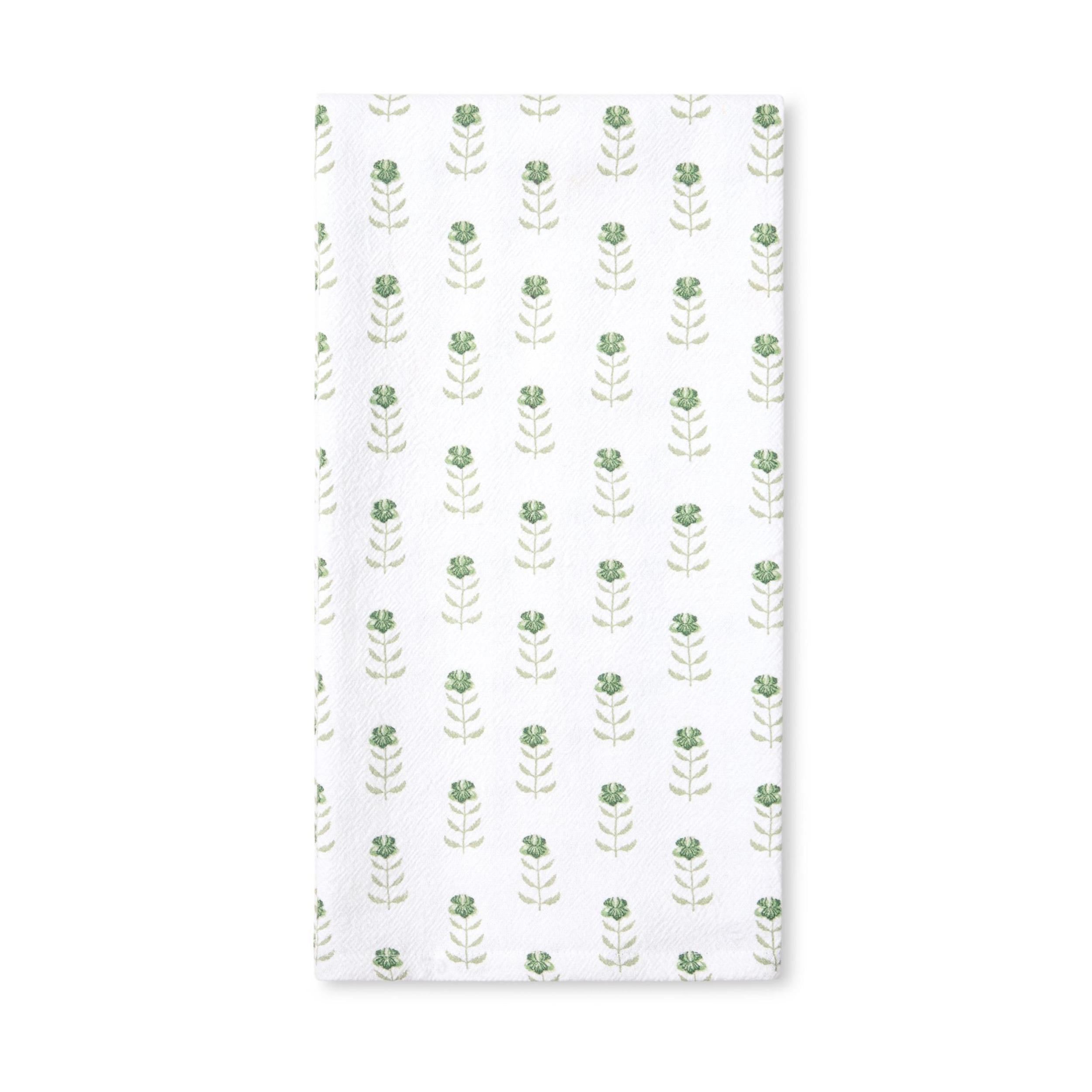 Beautiful 1-Piece Printed Floursac Cloth, Green 30"W x 30"L