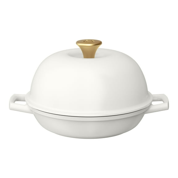 Beautiful Enameled Cast Iron Bread Oven, 10 inch, White Icing by Drew Barrymore