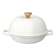 Beautiful by Drew Barrymore Enameled Cast Iron Bread Oven, 10 in, White Icing