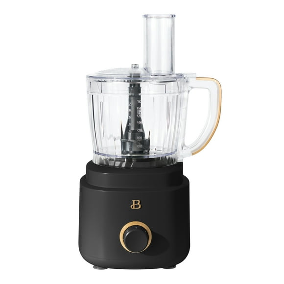 Beautiful 10-Cup Food Processor with Accessories, Black Sesame by Drew Barrymore