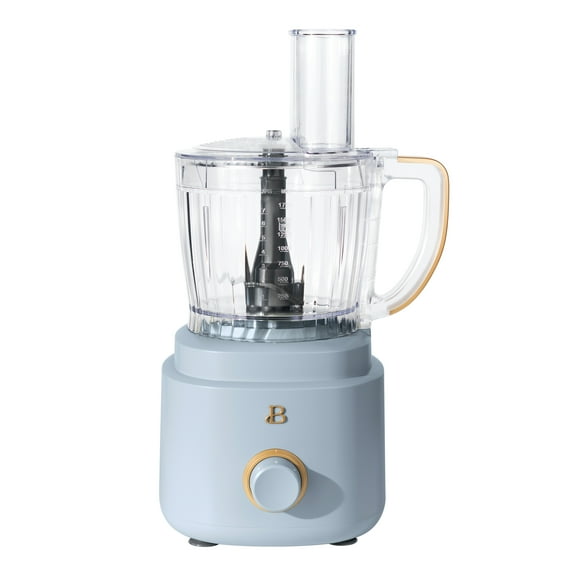 Beautiful 10-Cup Food Processor with Accessories, Cornflower Blue by Drew Barrymore