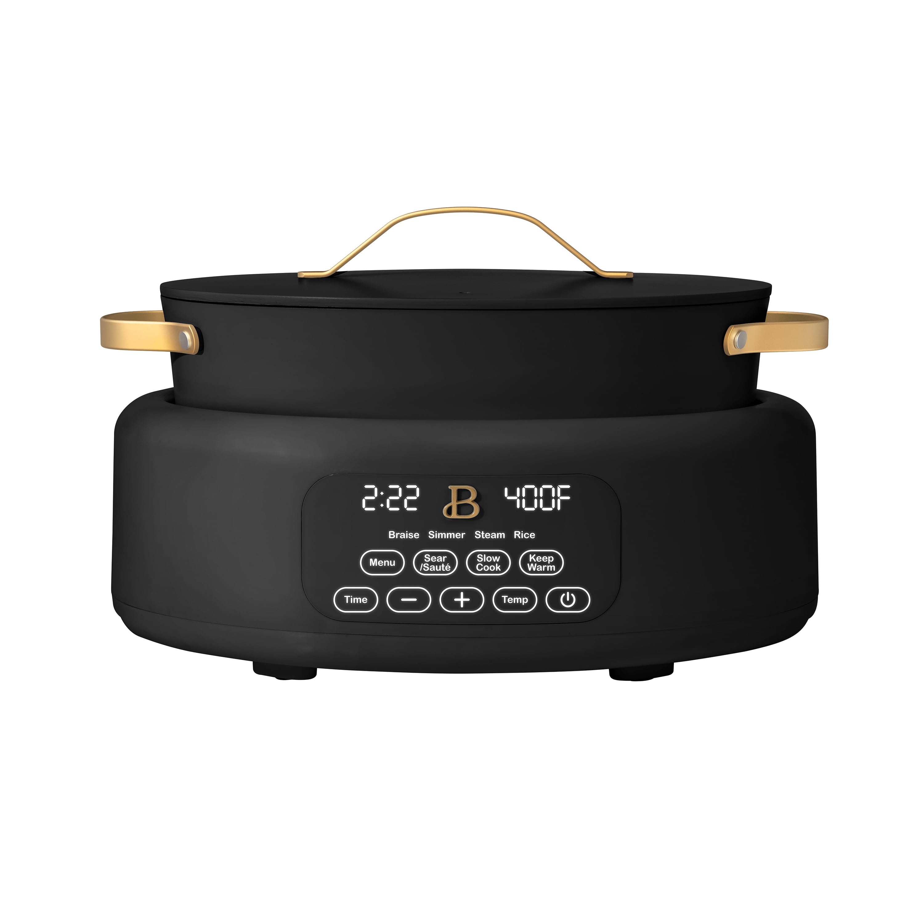 Beautiful 10 in 1, 6 Qt Electric Multi-Cooker, Black Sesame by Drew Barrymore - Walmart.com