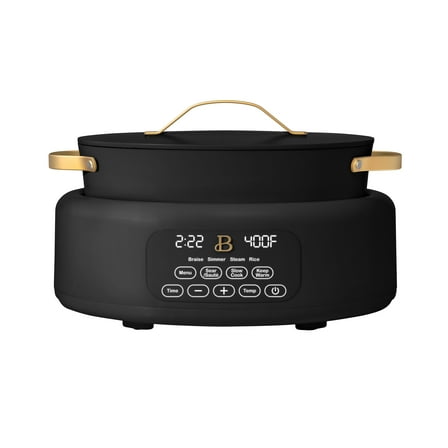 Beautiful 10 in 1, 6 Qt Electric Multi-Cooker, Black Sesame by Drew Barrymore