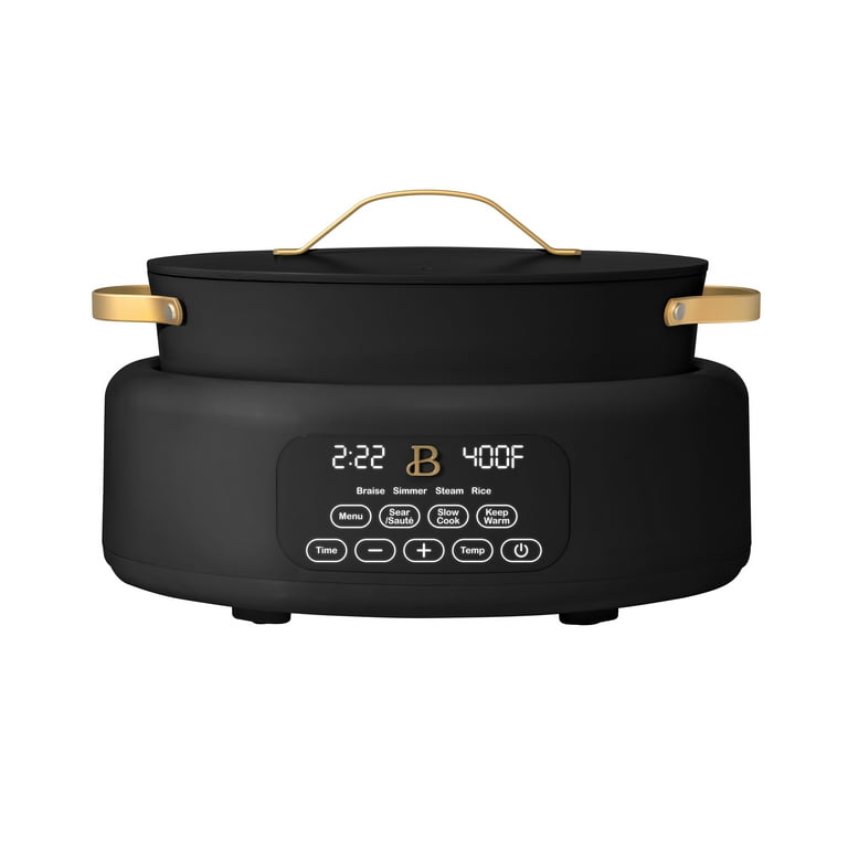 Beautiful 10 in 1, 6 Qt Electric Multi-Cooker, Black Sesame by Drew Barrymore