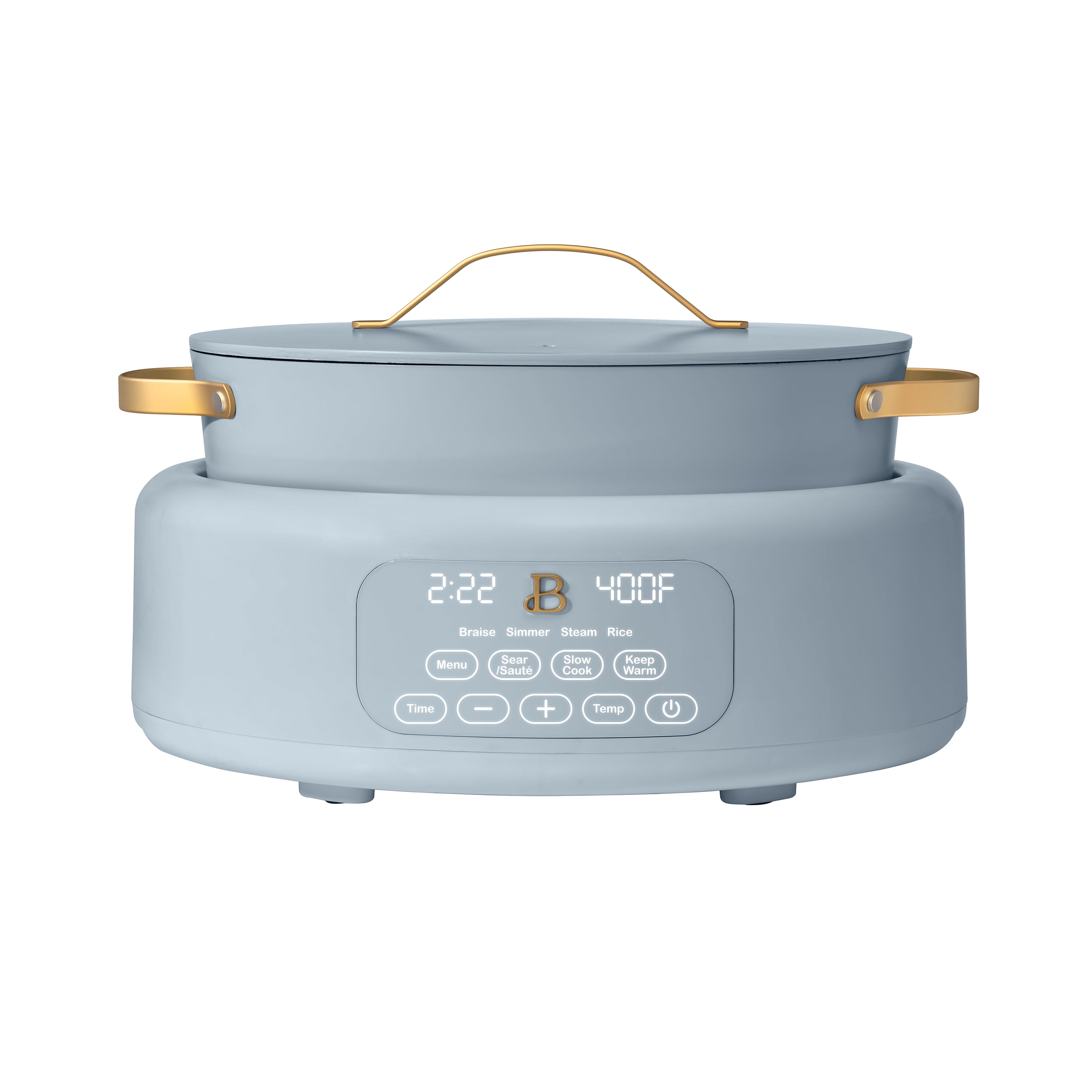 Beautiful 10 in 1, 6 Qt Electric Multi-Cooker, Cornflower Blue by Drew Barrymore