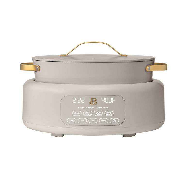 Beautiful 10 in 1 Electric Multi-Cooker, Porcini Taupe by Drew Barrymore