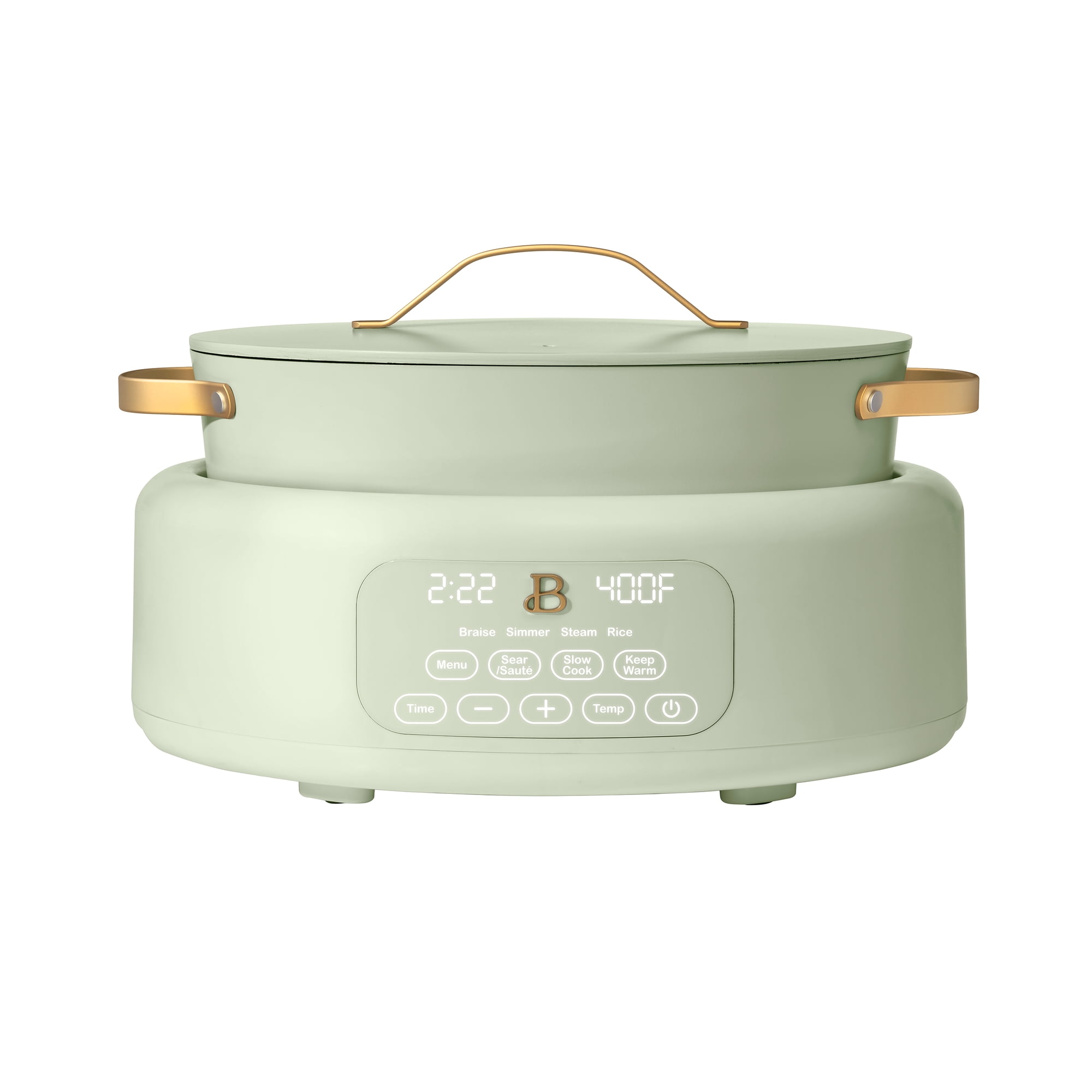 Beautiful 10 in 1, 6 Qt Electric Multi-Cooker, Sage Green