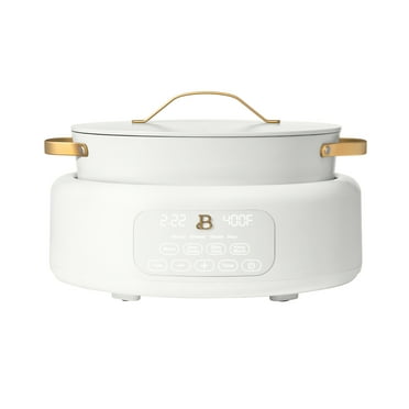 Beautiful 10 in 1, 6 Qt Electric Multi-Cooker, White Icing by Drew Barrymore