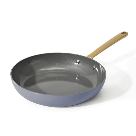 Beautiful 10 inch Ceramic Non-Stick Fry Pan, Cornflower Blue by Drew Barrymore