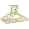 thumbnail image 1 of Beautiful 100 Gold Aluminum Metal Suit Hangers Heavy Duty Coat Hangers (100 Pack Gold), 1 of 5