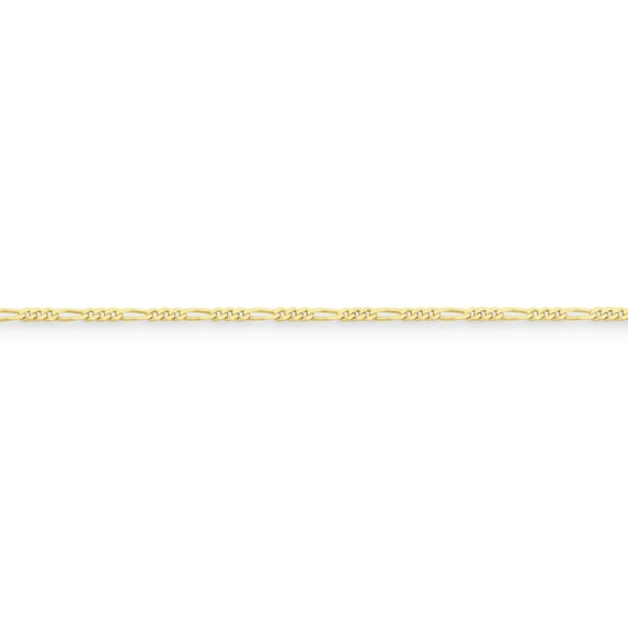 Beautiful 10k 1.75mm Polished Figaro Chain