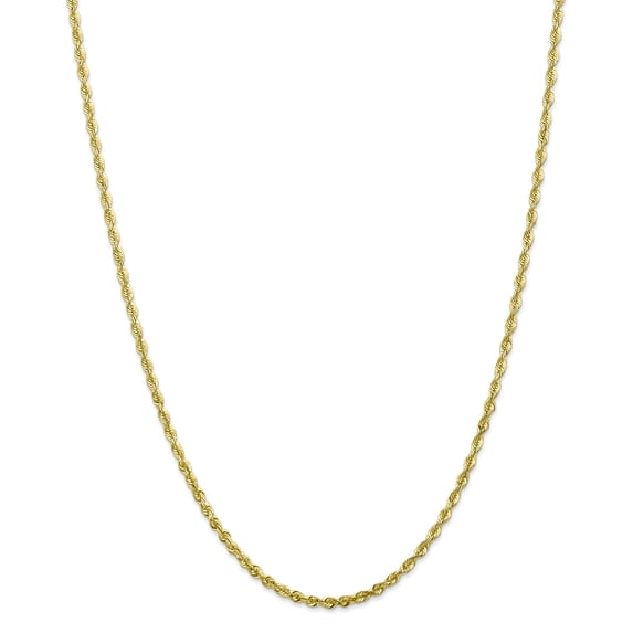 Beautiful 10k 2.75mm D/C Extra-Lite Rope Chain
