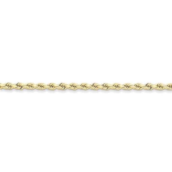 Beautiful 10k 3.5mm Diamond-cut Rope Chain