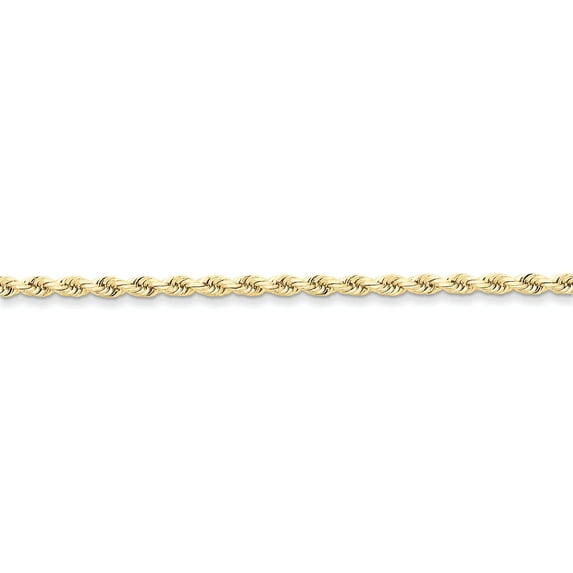 Beautiful 10k 3mm Diamond-cut Rope Chain