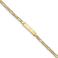 thumbnail image 1 of Beautiful 10k Semi-solid Figaro Link ID Bracelet, 1 of 2