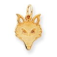 thumbnail image 1 of Beautiful 10k Solid Flat Back Small Fox Head Charm, 1 of 2