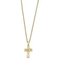 thumbnail image 1 of Beautiful 10k Tri-Color Black Hills Gold Crucifix Necklace, 1 of 2