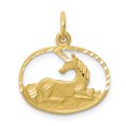 thumbnail image 1 of Beautiful 10k Unicorn Charm, 1 of 2