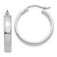 thumbnail image 1 of Beautiful 10k White Gold Polished Hoop Earring, 1 of 2