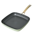 thumbnail image 1 of Beautiful 11" Square Griddle Pan, Sage Green by Drew Barrymore, 1 of 8