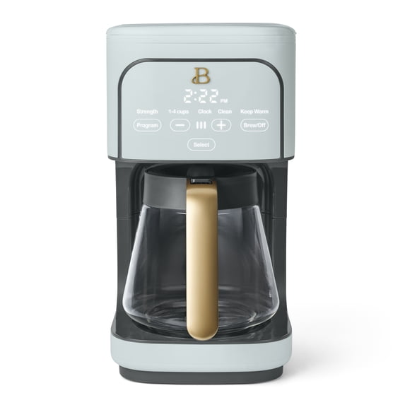 Beautiful 12-Cup Programmable Drip Coffee Maker, Hydrangea by Drew Barrymore