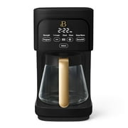 Beautiful by Drew Barrymore 12-Cup Programmable Coffee Maker, Black Sesame