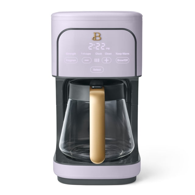 Beautiful 12 Cup Programmable Coffee Maker, Lavender by Drew Barrymore