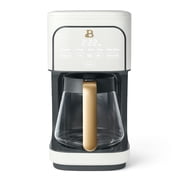 Beautiful 12 Cup Programmable Coffee Maker, White Icing by Drew Barrymore