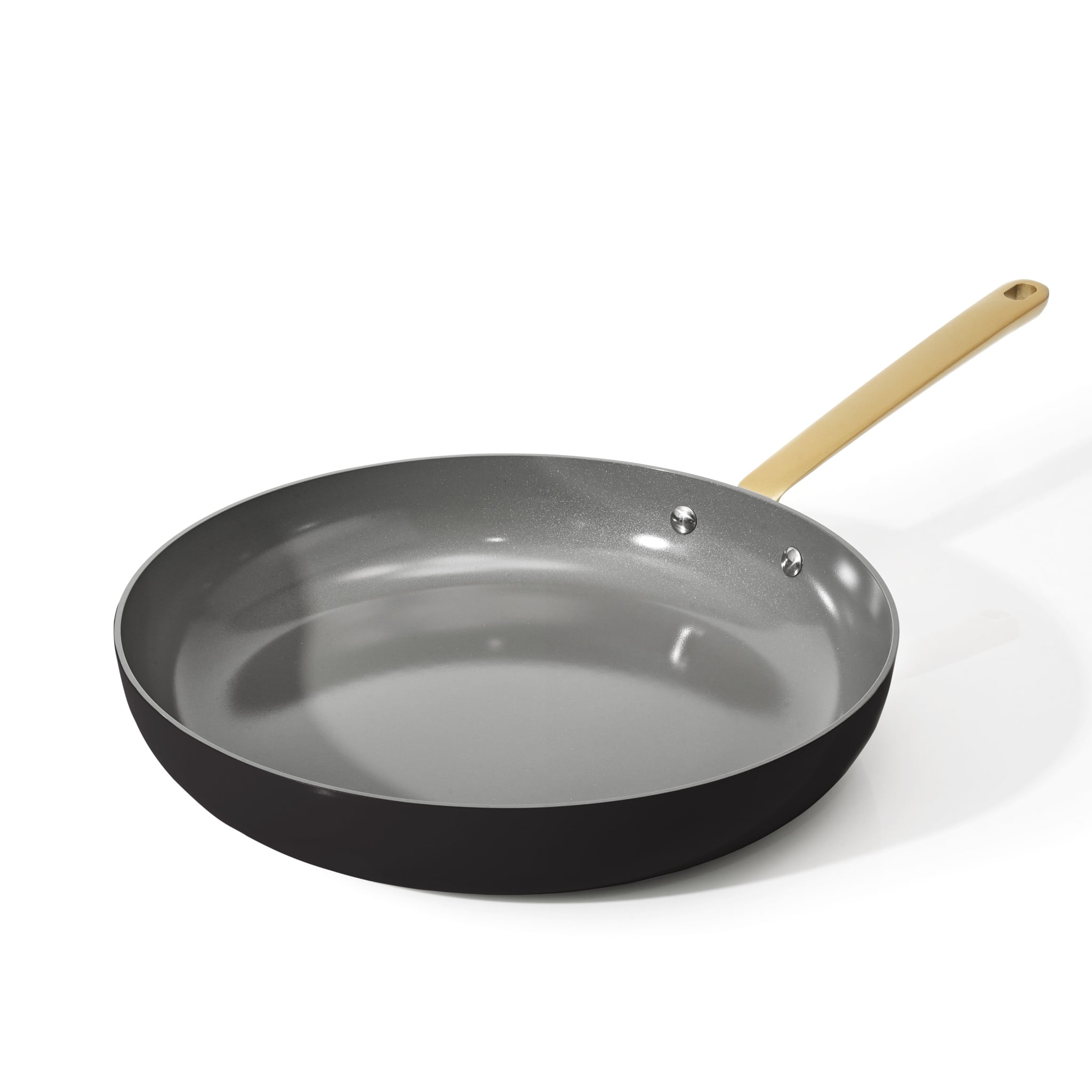 Beautiful 12 inch Ceramic Non-Stick Fry Pan, Black Sesame by Drew Barrymore - Walmart.com