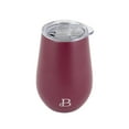 thumbnail image 1 of Beautiful 12oz Double Wall Stainless Steel Wine Tumbler, Color Merlot, 1 of 5